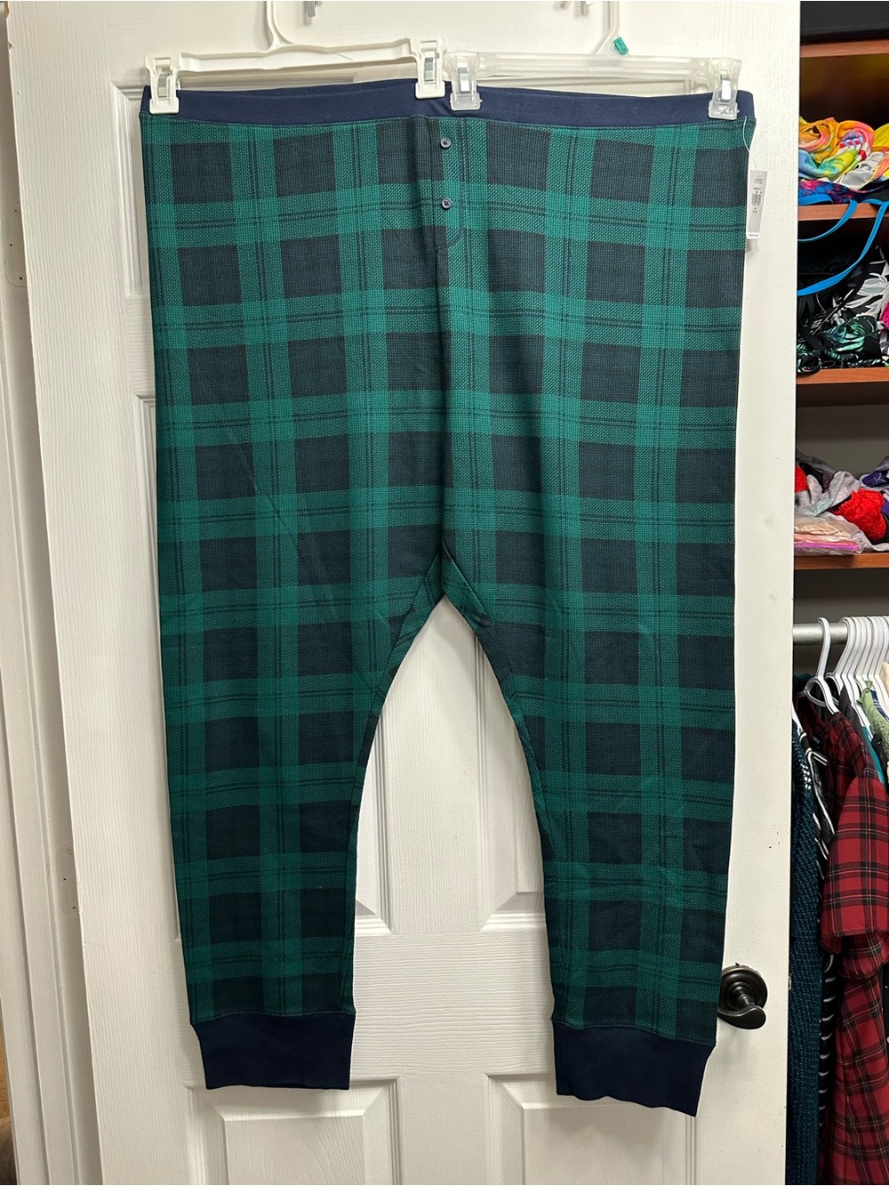 Old Navy Plaid Waffle Knit Pajama Leggings, size 4x
